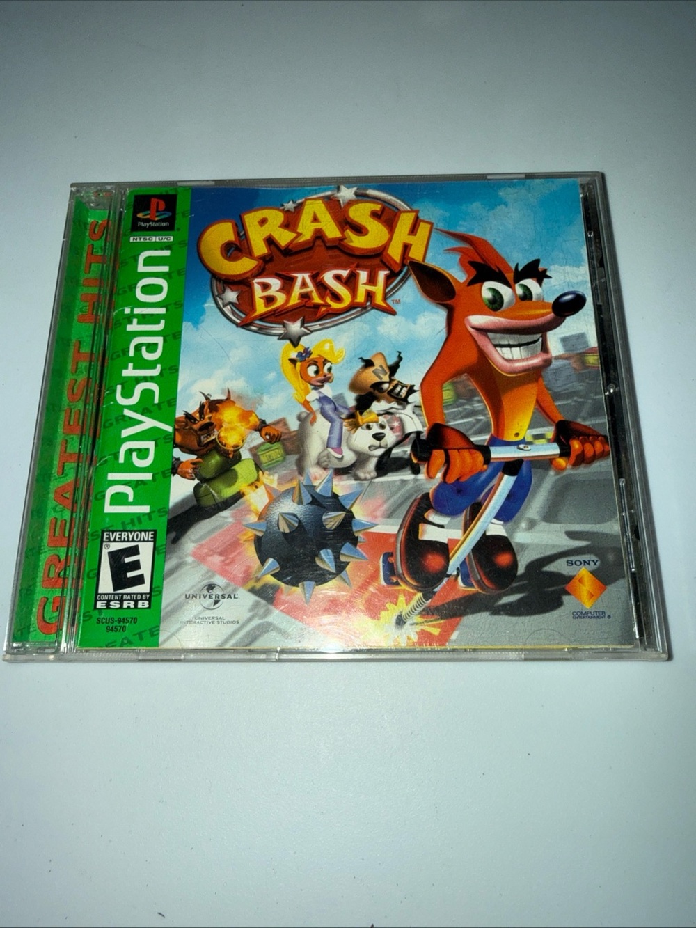 Sony Crash Bash PlayStation Game — Blue & Green Cover